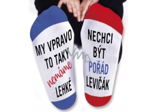 Nekupto Rodinné darčeky s humorom Ponožky My vpravo, veľkosť 39-42