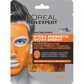 Loreal Paris Men Expert Hydra Energy hydratačná a energizujúca pleťová maska pre mužov 30 g