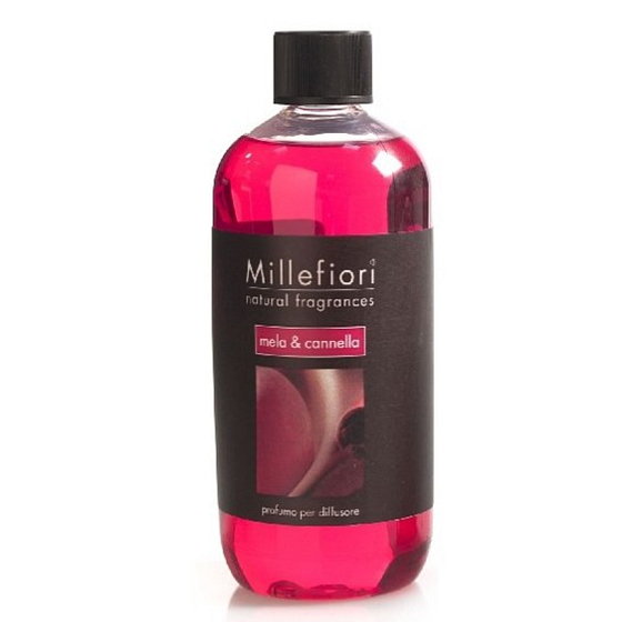 Millefiori Milano Natural Mela & Cannella - Jablko a Škorica Náplň difuzéra pre vonné steblá 500 ml