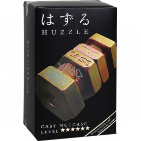 Huzzle Cast Nutcase kovový hlavolam, obtiažnosť 6