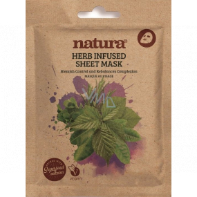 Beauty Pre Natura Textilné pleťová maska proti nedokonalostiam pleti s extraktom bylín 22 ml
