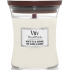Woodwick White Tea & Jasmin - Biely čaj a jazmín vonná sviečka s dreveným knôtom a viečkom sklo malá 85 g