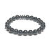 Obsidián modrý náramok elastický prírodný kameň, guľôčka 8 mm / 16-17 cm, záchranný kameň