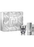 Paco Rabanne Invictus Platinum parfumovaná voda 100 ml + dezodorant v spreji 150 ml + toaletná voda 10 ml miniatúra, darčeková súprava pre mužov