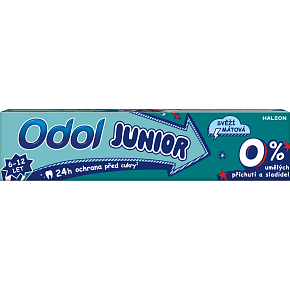 Odol Junior detská zubná pasta, mätová, 95 % prírodná, 6-12 rokov, 50 ml Odol Junior detská zubná pasta, mätová, 95 % prírodná, 6-12 rokov, 50 ml