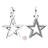 Šarm Striebro 925 Glittering Star - Mini medailón, vesmírny náramok prívesok