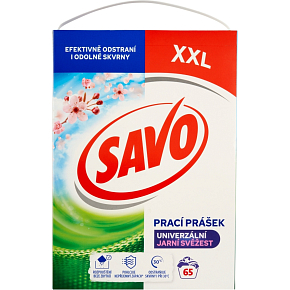 Savo prací prášok Univerzál Jarná sviežosť 65 praní, 4,55kg