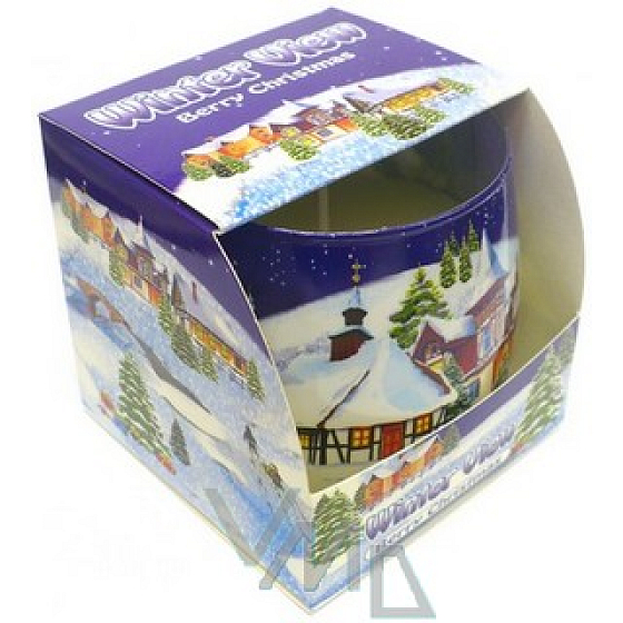 Candles Winter View Berry Christmas vonná sviečka v skle 100 g