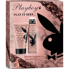 Playboy Play It Sexy dezodorant sprej 150 ml + sprchový gél 150 ml, kozmetická sada