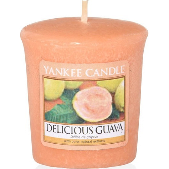 Yankee Candle Delicious Guava - Lahodná kvajáva vonná sviečka votívny 49 g