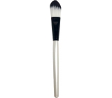 Kozmetický štetec na make-up plochý 12 bielo-čierny 19 cm 30300