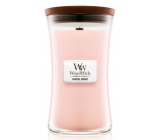 Woodwick Coastal Sunset - Západ slnka na pobreží vonná sviečka s dreveným knôtom a viečkom sklo veľká 609,5 g