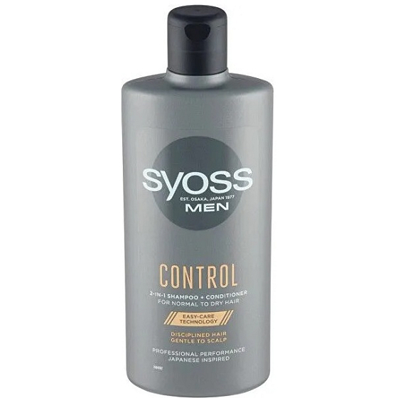 Syoss Men Control 2v1 šampón pre normálne a suché vlasy 440 ml