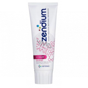 Zendium BioGum zubná pasta prirodzenou cestou znižuje krvácanie ďasien a zápal ďasien 75 ml