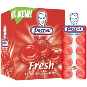 Pectol Čerešňový drops s vitamínom C 24 blistrov box