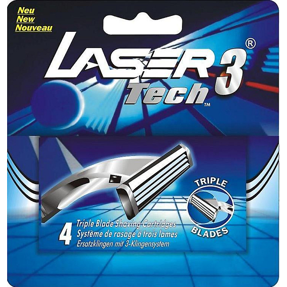 Zorrik Laser Tech 3 náhradné čepieľky 4 kusy