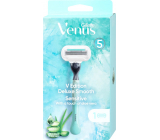 Gillette Venus V Edition Deluxe Smooth Sensitive holiaci strojček s 5 čepieľkami + náhradná hlavica 1 kus pre ženy