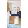 Grace Cole Orange & Ylang Ylang telové mlieko 100 ml + sprchový gél 100 ml + kúpeľová hubka, kozmetická sada pre ženy