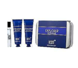 Explorer Blue parfémovaná voda 7,5 ml + krém na pleť 30 ml + čistící gel na pleť 30 ml, dárková sada pro muže