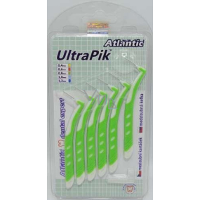 Medzizubné kefky Atlantic UltraPik 0.8 mm zelená zakrivená 6 kusov