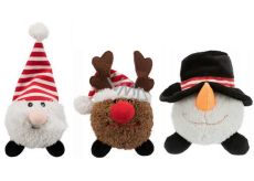 Trixie Vianočná plyšová guľa Santa Claus, sob a snehuliak 18 - 29 cm rôzne druhy