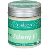 Saloos Bio 100% zelený íl francúzska pleťová maska 140 g