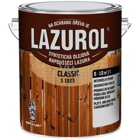 Lazurol Classic S1023 syntetická olejová lazura na dřevo 0025 Sipo 2,5 l
