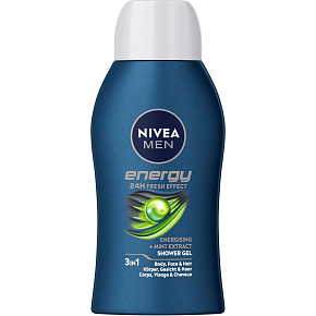 Sprchový gel pre mužov 3v1 Fresh Energy mini, 50 ml Sprchový gel pre mužov 3v1 Fresh Energy mini, 50 ml