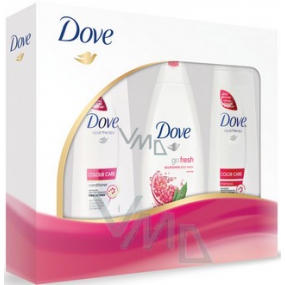 Dove Color Care šampón 250 ml + kondicionér 200 ml + sprchový gél 250 ml, kozmetická sada