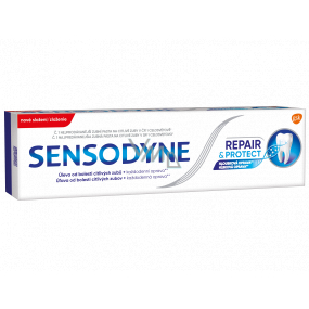 Sensodyne Repair & Protect zubná pasta pre citlivé zuby dokáže opraviť oslabené miesta na zuboch 75 ml