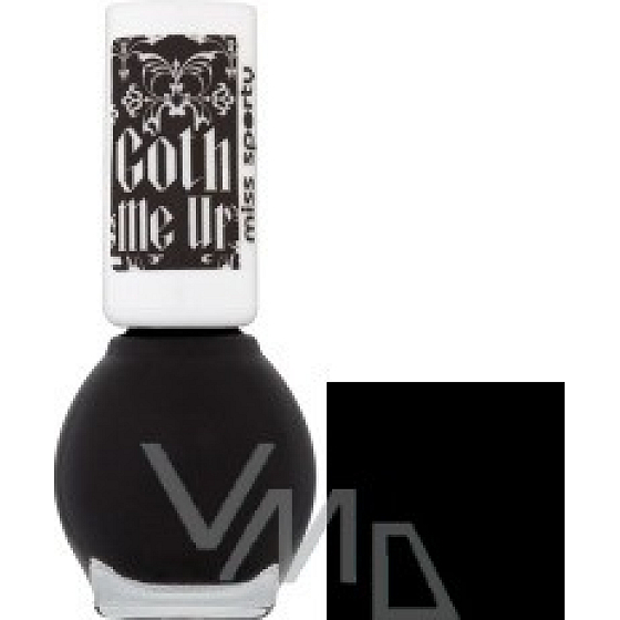 Miss Sporty Goth Me Up lak na nechty 333 Goth Me Black 7 ml
