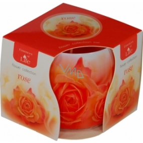 Essences of Life Ruže aromatická sviečka v skle 100 g