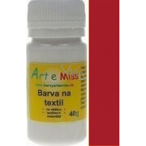 Art e Miss Farba na textil - svetlý 53 tmavo červená 40 g