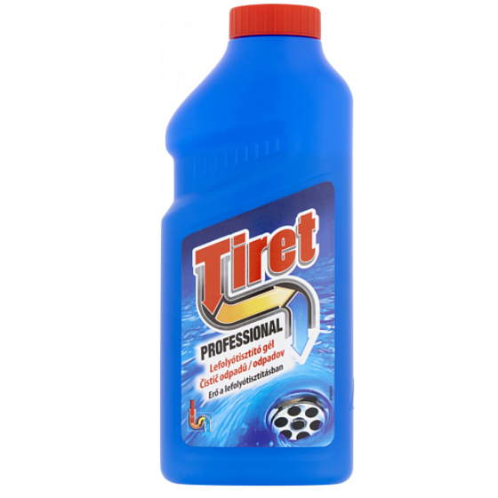Tiret Professional gélový čistič odpadov na kovové aj plastové potrubie 500 ml