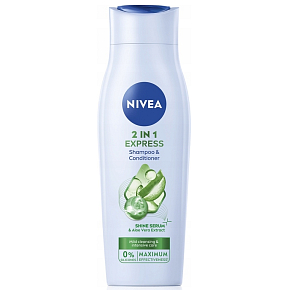 Nivea Care Express 2v1 šampón a kondicionér, 250 ml Nivea Care Express 2v1 šampón a kondicionér, 250 ml