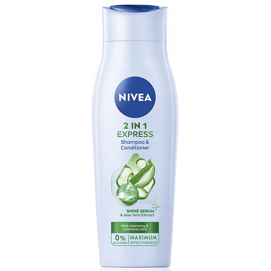 Nivea Care Express 2v1 šampón a kondicionér, 250 ml
