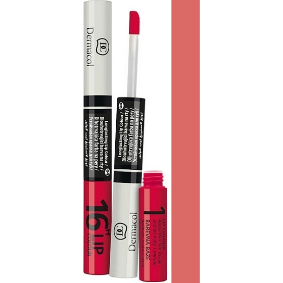 Dermacol 16H Lip Colour dlhotrvajúca farba na pery 13 3 ml a 4,1 ml