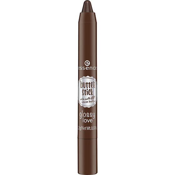 Essence Butter Stick Glossy Love farba na pery 05 Melted Choc 2,2 g