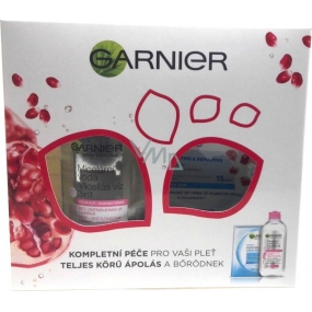 Garnier Skin Naturals micelárna voda 3v1 pre citlivú pleť 400 ml + Moisture + Aqua Bomb superhydratační vypĺňajúci textilné pleťová maska 32 g, kozmetická sada