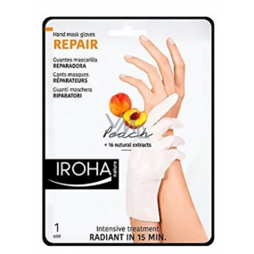 Iroha Repair Regeneračná maska na ruky a nechty s broskyňovým sérom 2 x 9 ml