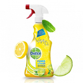 Dettol Citrón & Limetka antibakteriálny viacúčelový sprej 500 ml rozprašovač