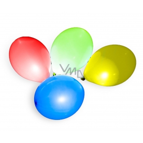 Balónik nafukovacie s LED svetlom 30 cm 3 + 1 kusov v sáčku