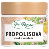 Dr. Popov Propolisová masť s medom na popraskanú pokožku, jazvy, vrásky, kožné problémy, slnečné žiarenie 50 ml
