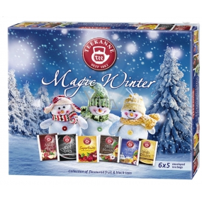 Teekanne Magic Winter Kolekcia ovocno-bylinných čajov nálevové sáčky 6 x 5 kusov, darčeková sada