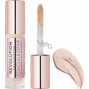 Makeup Revolution Conceal & Define Concealer tekutý korektor C4 3,4 ml