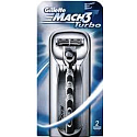 Gillette Mach3 Turbo strojček + náhradné hlavice 2 kusy, pre mužov