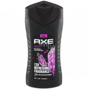 Axe Excite 3v1 sprchový gél pre mužov 250 ml