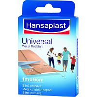 Hansaplast Universal vodoodolná náplasť, 6 cm × 1 m