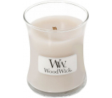 WoodWick Smoked Jasmine - Kouřový jasmín vonná svíčka s dřevěným knotem a víčkem sklo malá 85 g