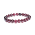 Granátovo-červený elastický náramok, guľôčka 8 mm / 16-17 cm, kameň ohňa, lásky